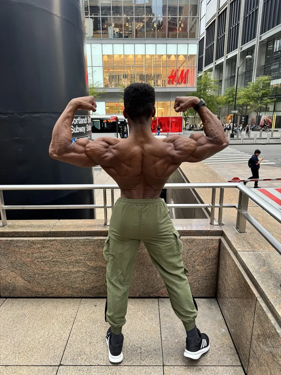 Jovanti posing outdoors in New York City